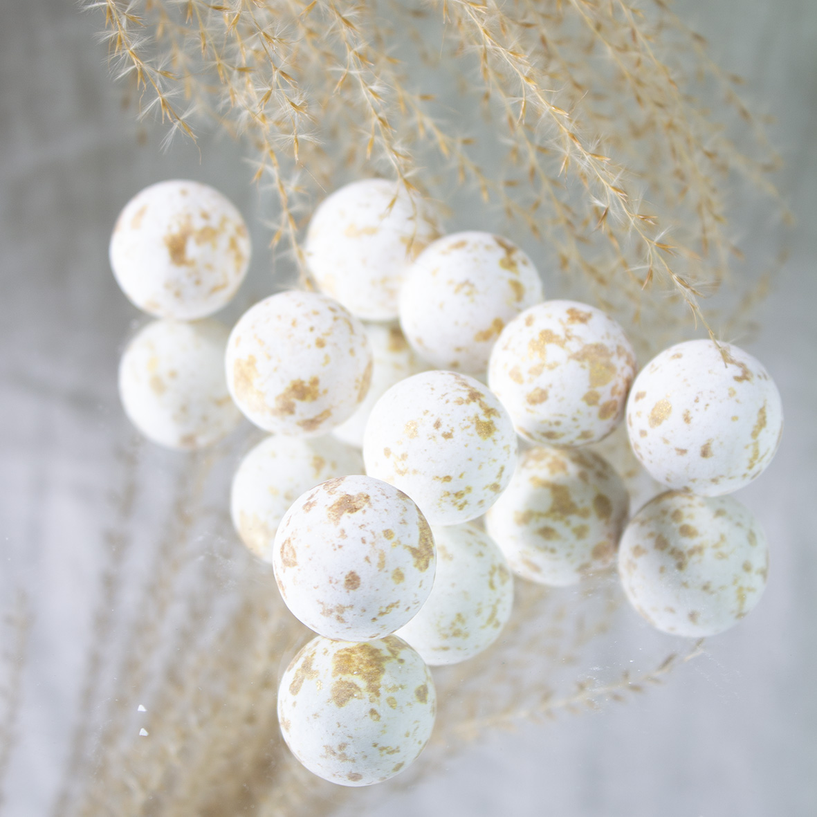 Knikkers praliné marmergoud