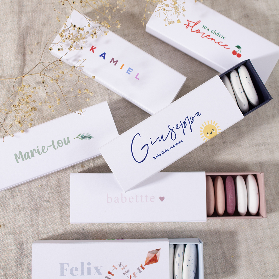 Schuifdoosje bedrukt