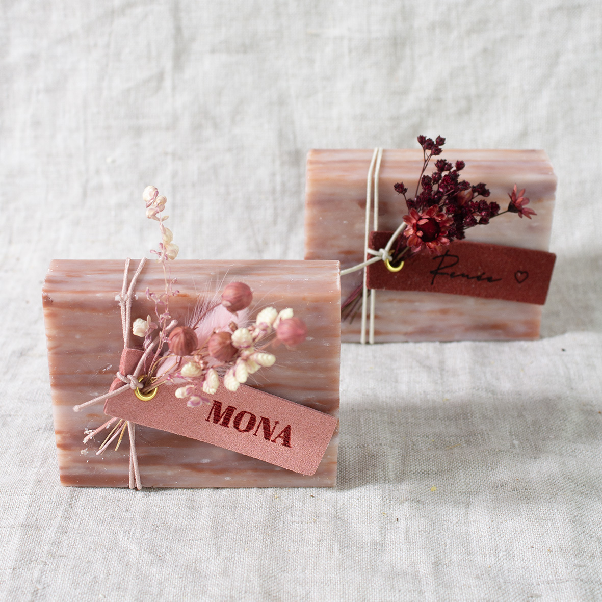 Soap bar - marmer rood / roze - Afbeelding 2