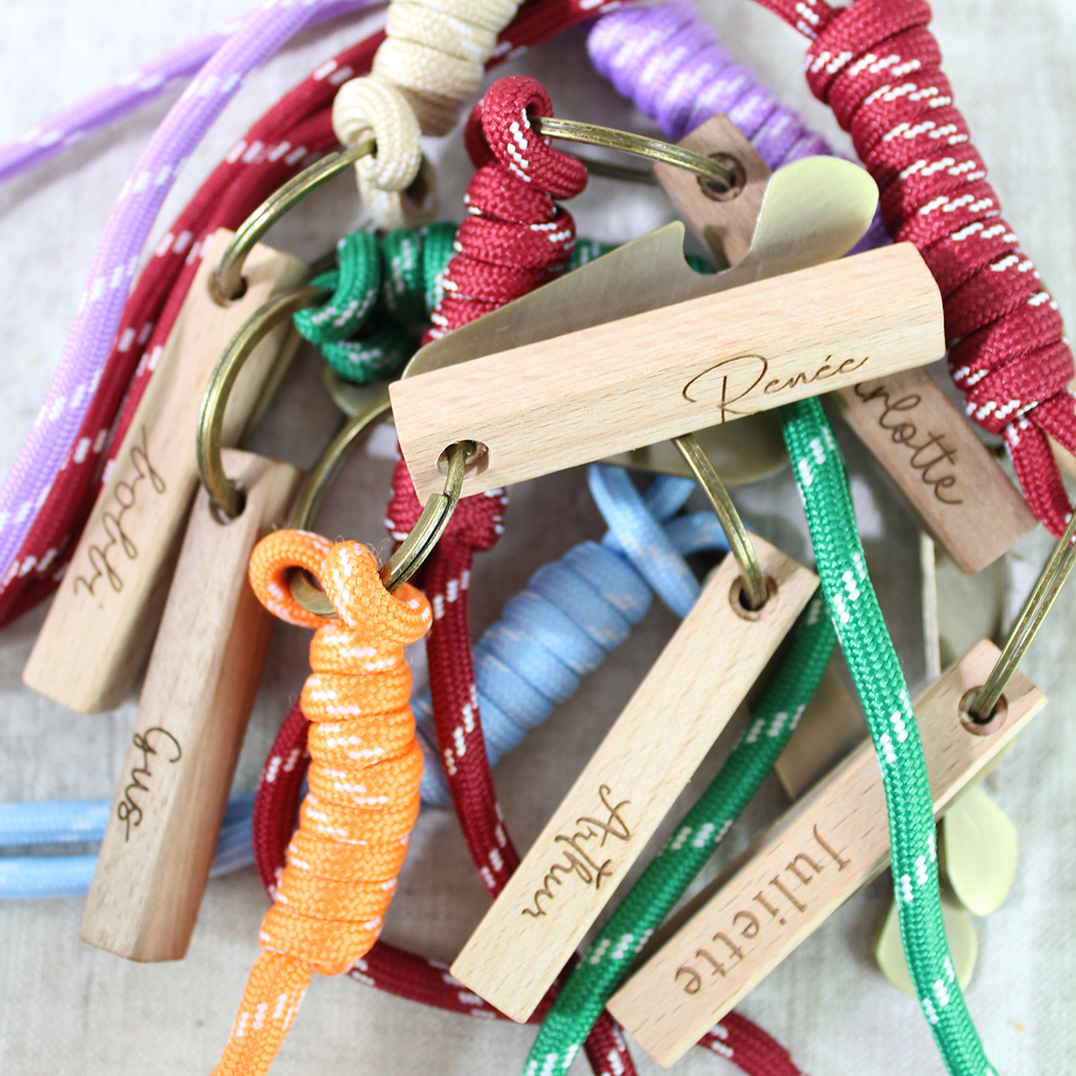 Sleutelhanger veter inclusief gravering - Afbeelding 6
