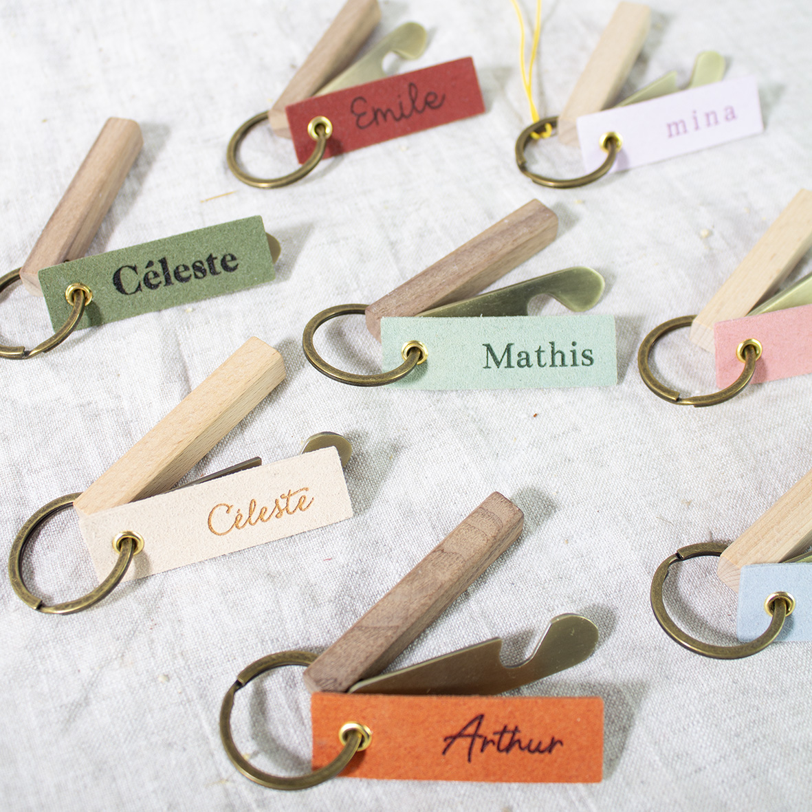 Sleutelhanger met velvet label - Afbeelding 6