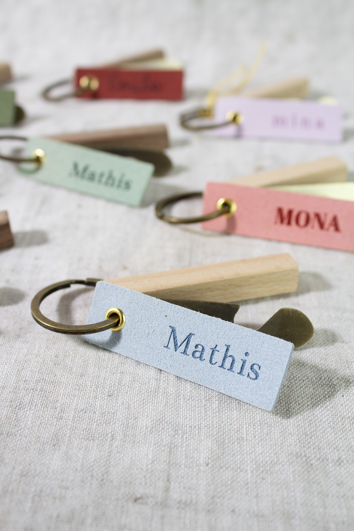 Sleutelhanger met velvet label - Afbeelding 5