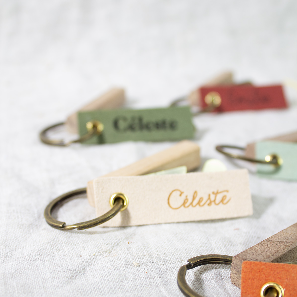 Sleutelhanger met velvet label - Afbeelding 4