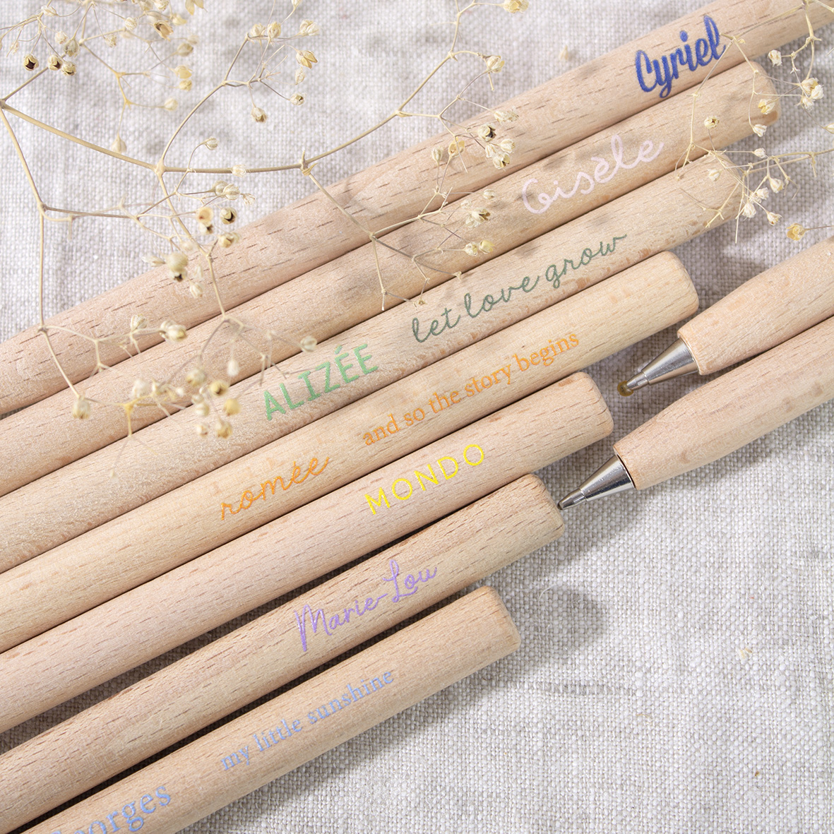 Houten pen (inclusief KLEUR bedrukking) - Afbeelding 5