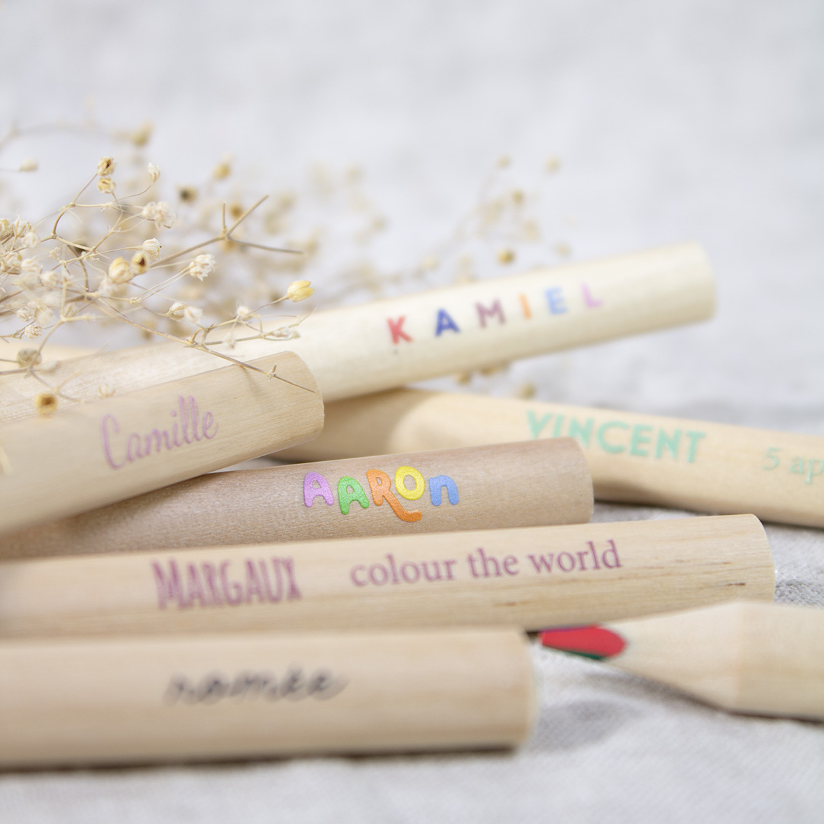 Regenboog potlood (inclusief KLEUR bedrukking)