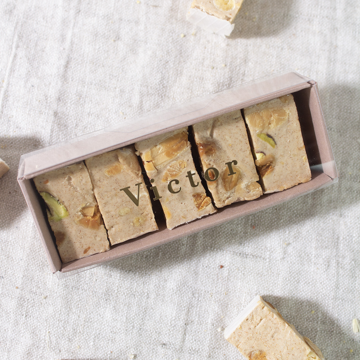 Nougat blokjes speculoos (150g) - Afbeelding 3